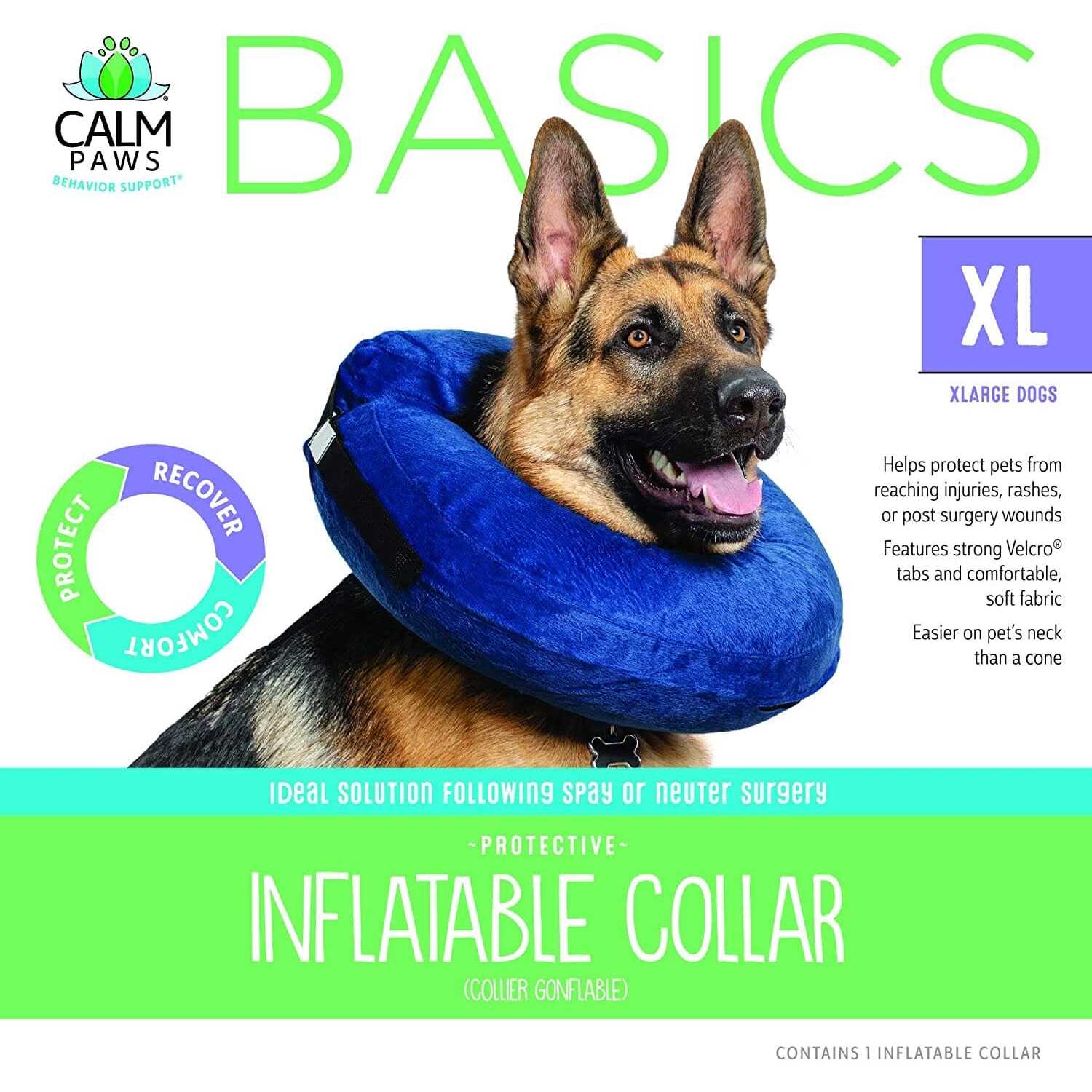 Alternative view of Calm Paws Basic Inflatable Collar