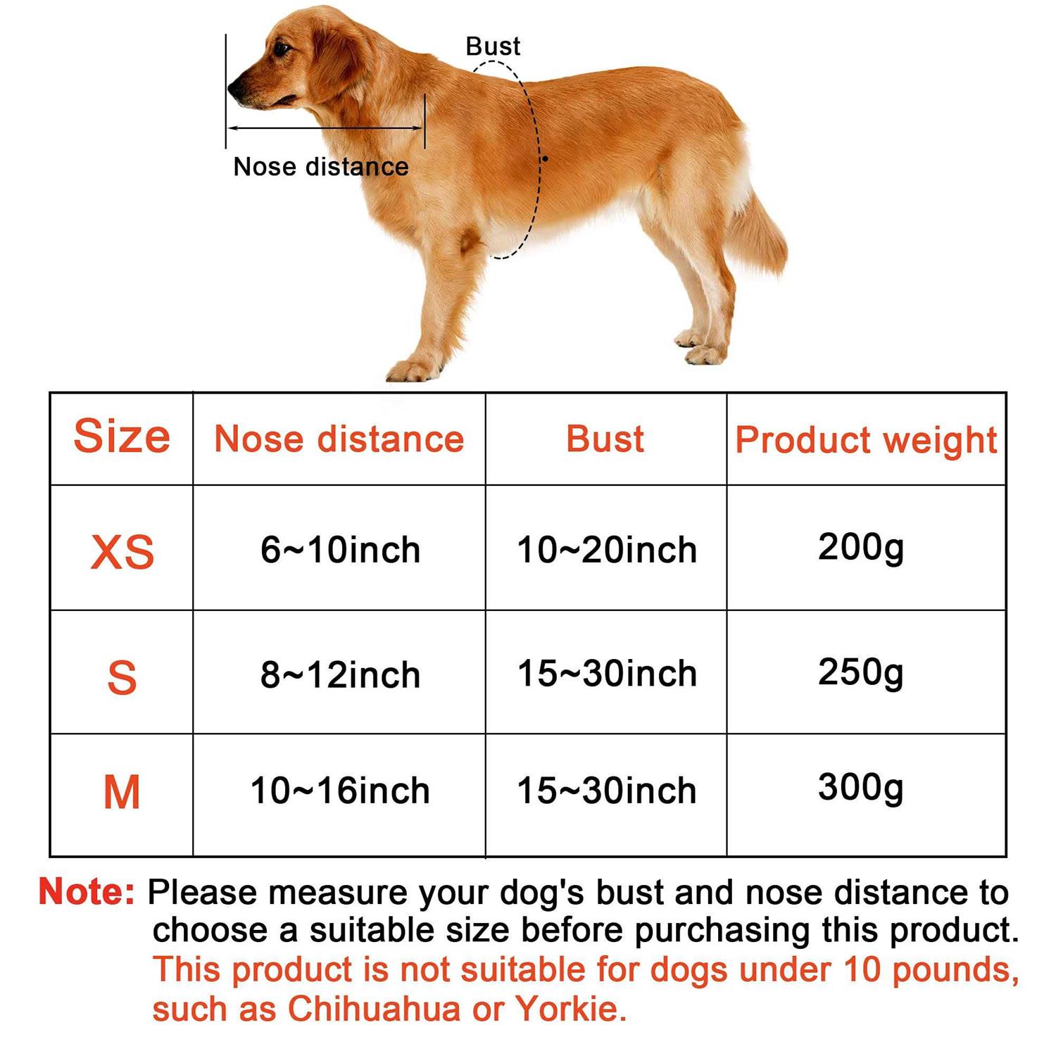 Alternative view of HQSLC Blind Dog Harness Guiding Device,Blind Dog Halo,Pet Anti-Collision Ring for Protective&Build Confidence,Blind Dog Accessories