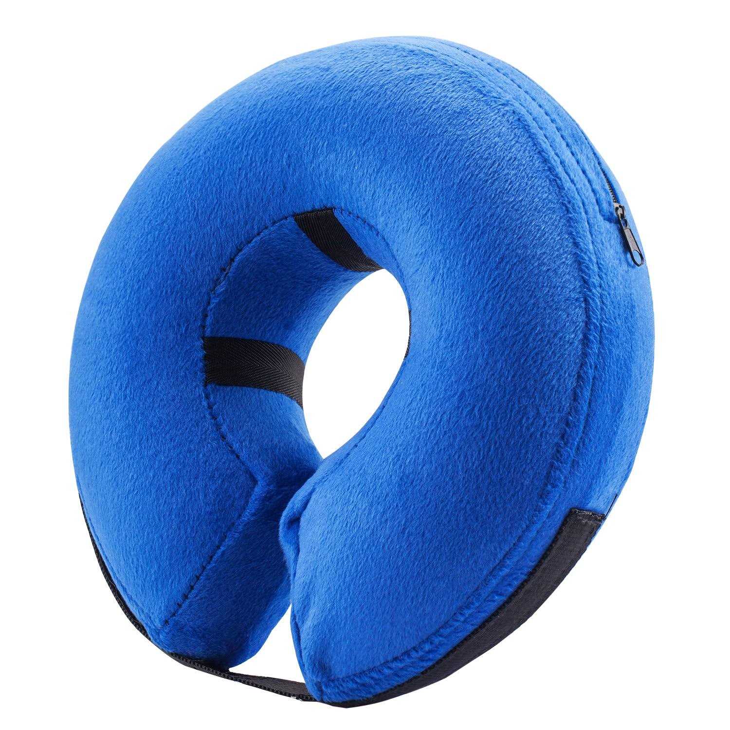 BENCMATE Protective Inflatable Collar for Dogs and Cats Soft Pet Recovery Collar Does Not Block Vision E-Collar