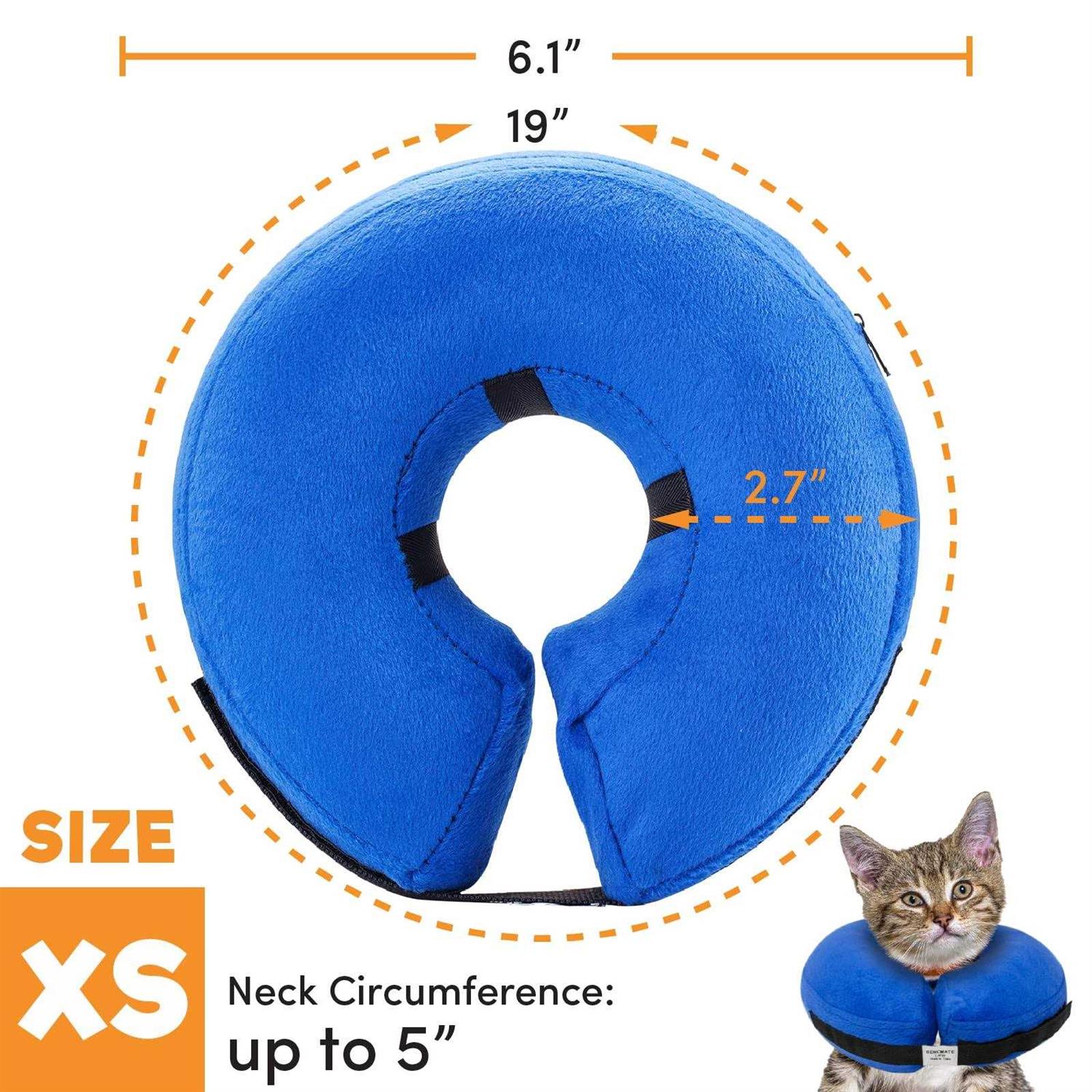 Alternative view of BENCMATE Protective Inflatable Collar for Dogs and Cats Soft Pet Recovery Collar Does Not Block Vision E-Collar