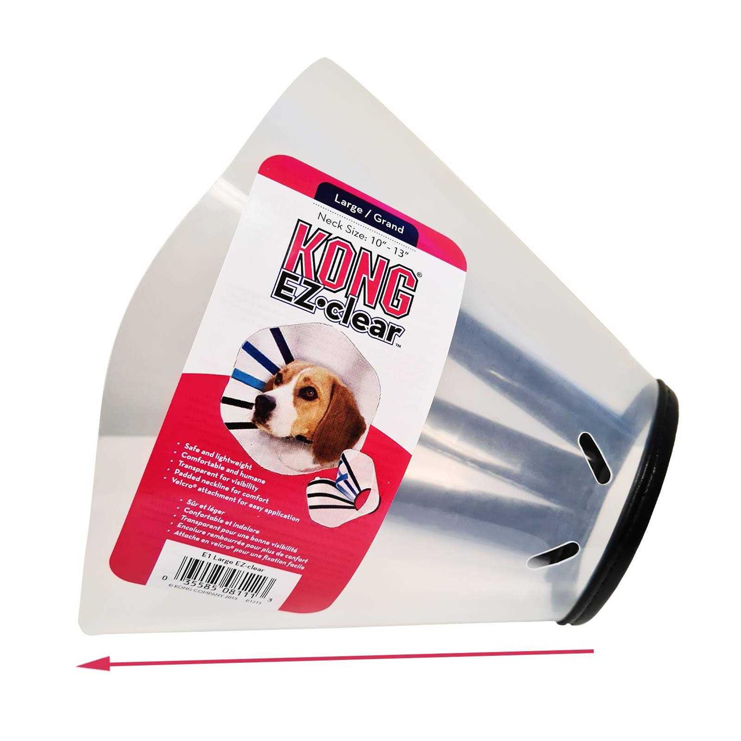 Alternative view of Kong EZ Clear Collar