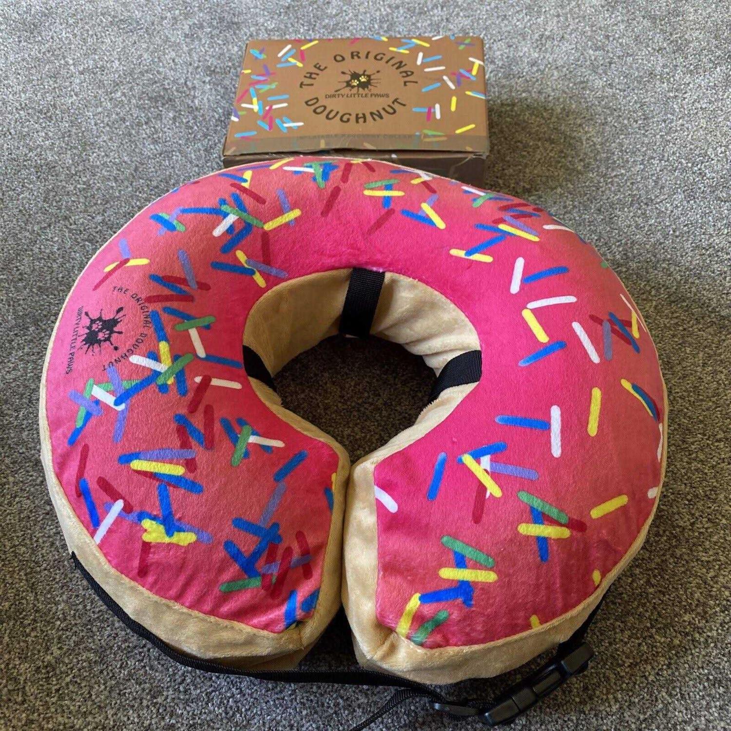 Alternative view of DIRTY LITTLE PAWS Dog Donut Collar Great Alternative to a Traditional Dog Cone or a Soft Dog Cone Collar