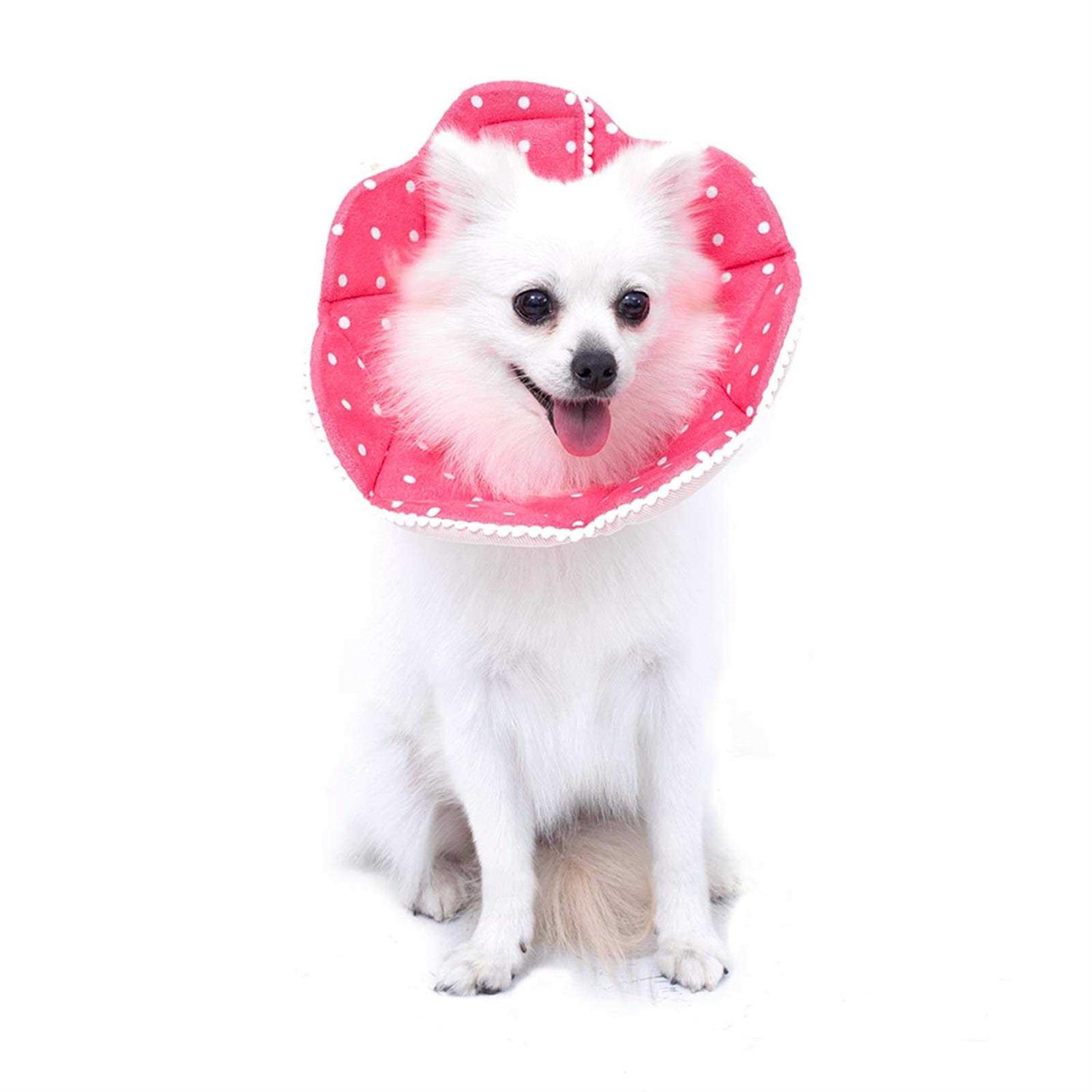 WZ PET Soft Cat Recovery Collar,Adjustable Dog Cat Cone,Dog Protective Cone Collar Surgery,for Cats and Puppy,Small
