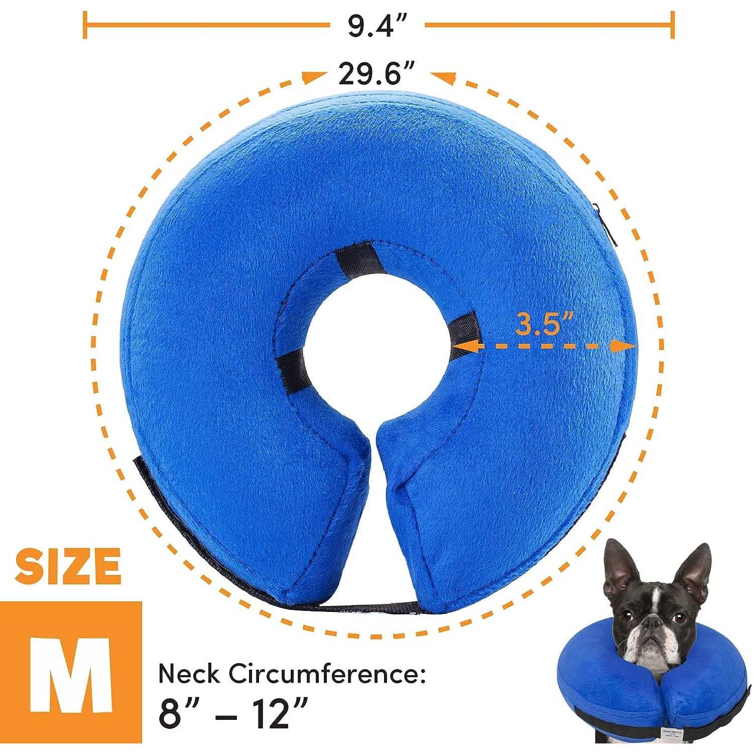 Alternative view of BENCMATE Protective Inflatable Collar for Dogs and Cats Soft Pet Recovery Collar Does Not Block Vision E-Collar