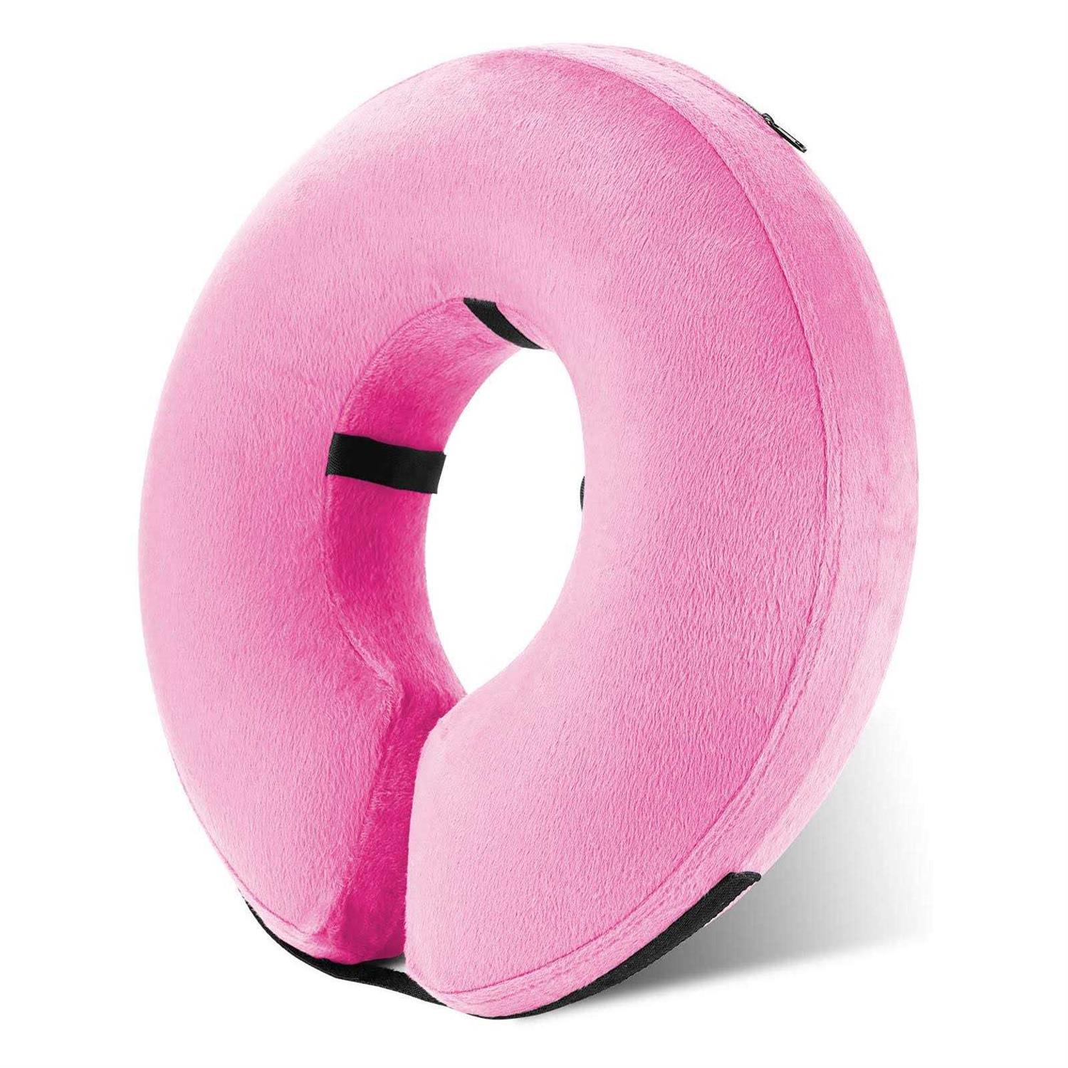 Katoggy Inflatable Dog Collar, Soft Dog Cone for Dogs After Surgery, Adjustable Blow up Donut E-Collars for Small Medium