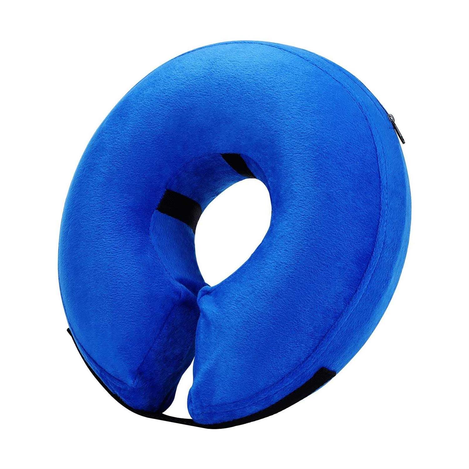 Katoggy Inflatable Dog Collar, Soft Dog Cone for Dogs After Surgery, Adjustable Blow up Donut E-Collars for Small Medium