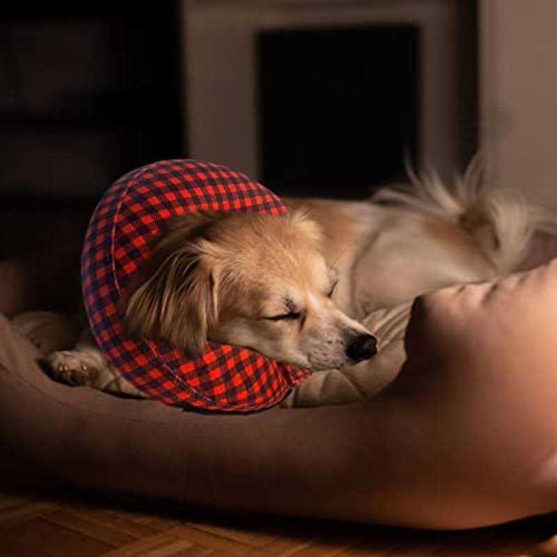 Alternative view of Katoggy Inflatable Dog Collar, Soft Dog Cone for Dogs After Surgery, Adjustable Blow up Donut E-Collars for Small Medium