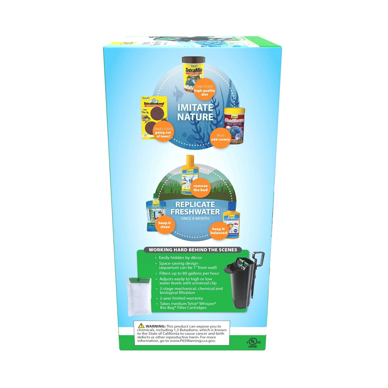 Alternative view of Tetra Whisper Internal Power Filter