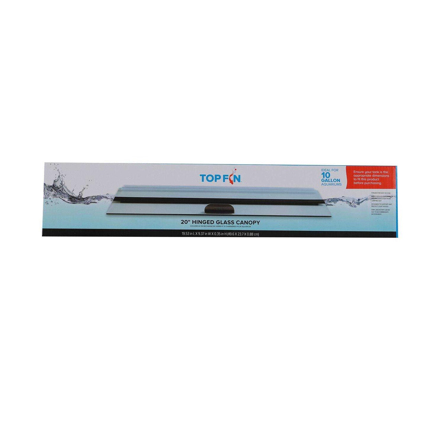 Top Fin Hinged Aquarium Tank Glass Top