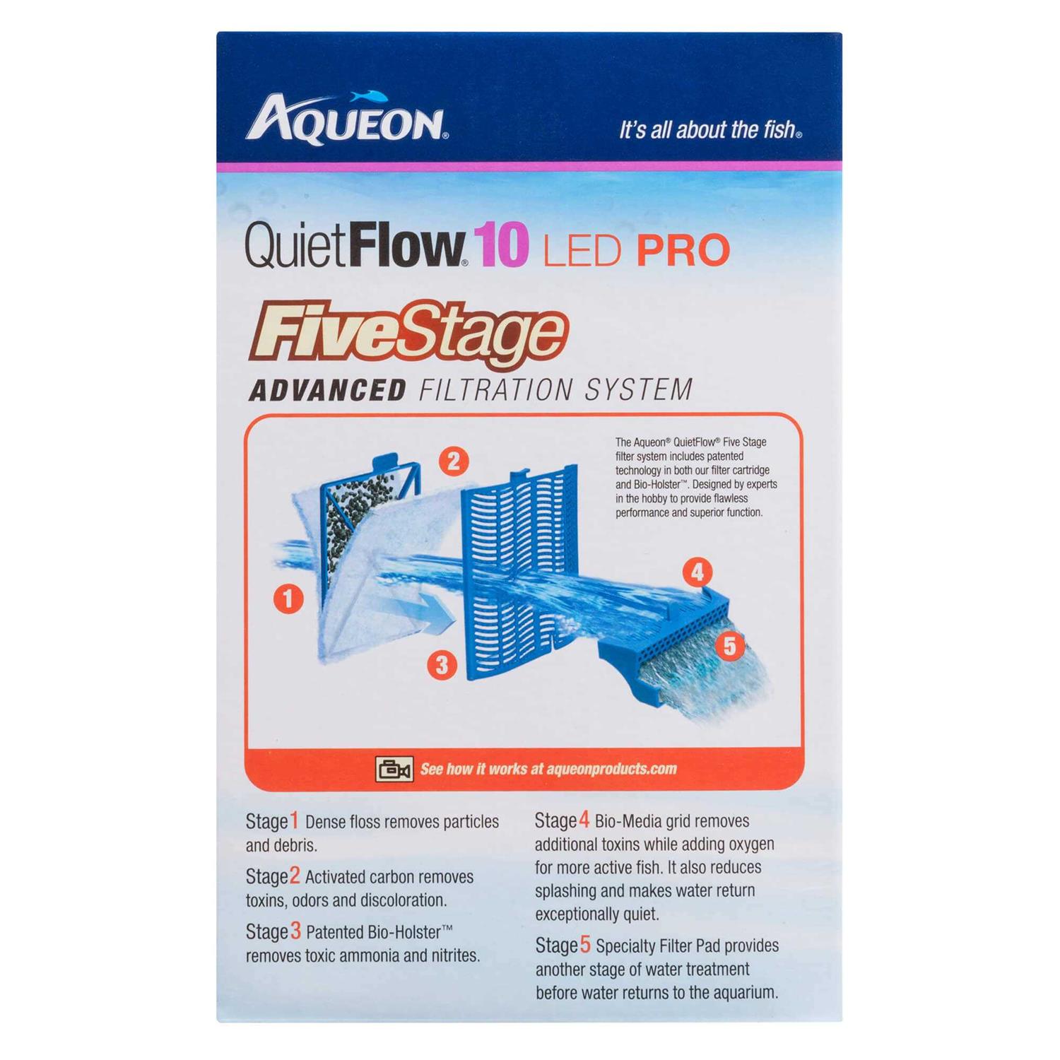 Alternative view of Aqueon QuietFlow 20 LED Pro Power Filter