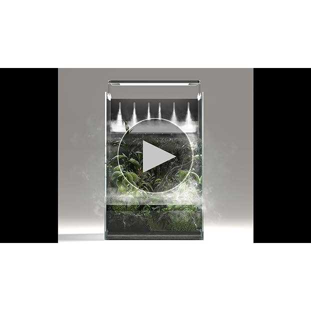Alternative view of Landen AT30 Aqua Terra Tanks Terrarium All in One, Integrated Paludarium, Light, Water Pump, Mist-Flower and Mat Included, Waterfall and Rain Forest