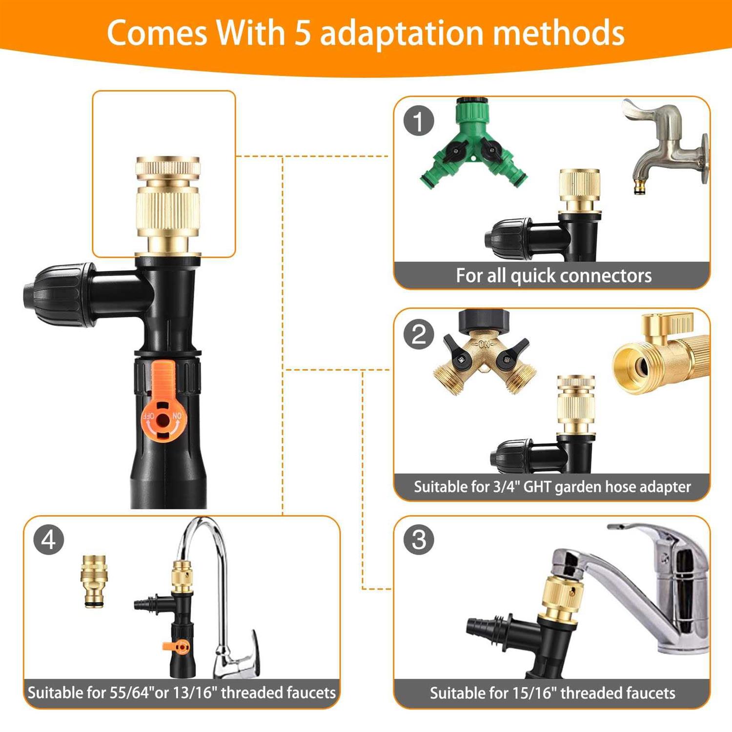 Alternative view of enomol Gravel Vacuum for Aquarium Water Changer Fish Tank Cleaning Tools,Siphon Universal Quick Pump Aquarium Water Changing