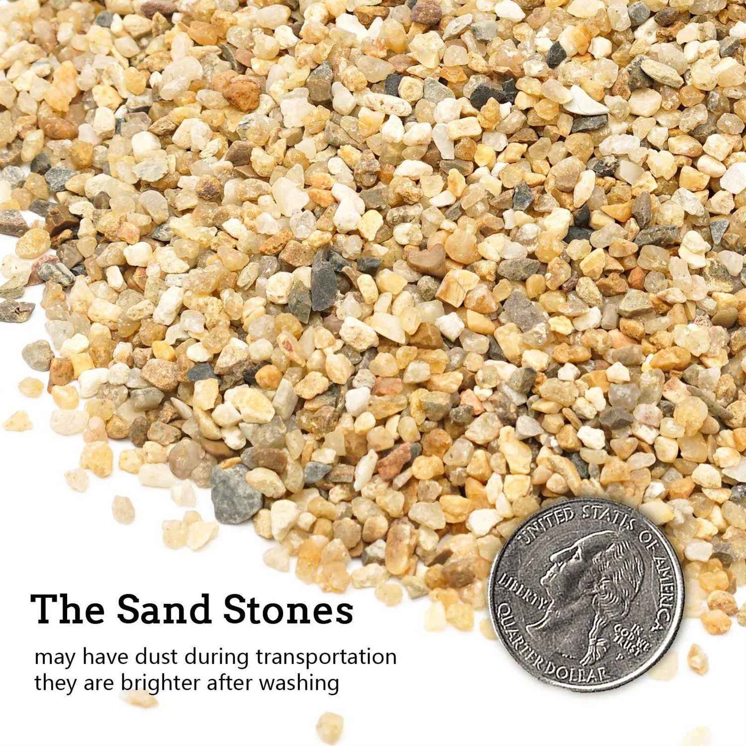 Alternative view of OUPENG Coarse Sand Stone Silica Sand for plants, Soil Cover Succulents and Cactus Bonsai DIY Horticultural Sand