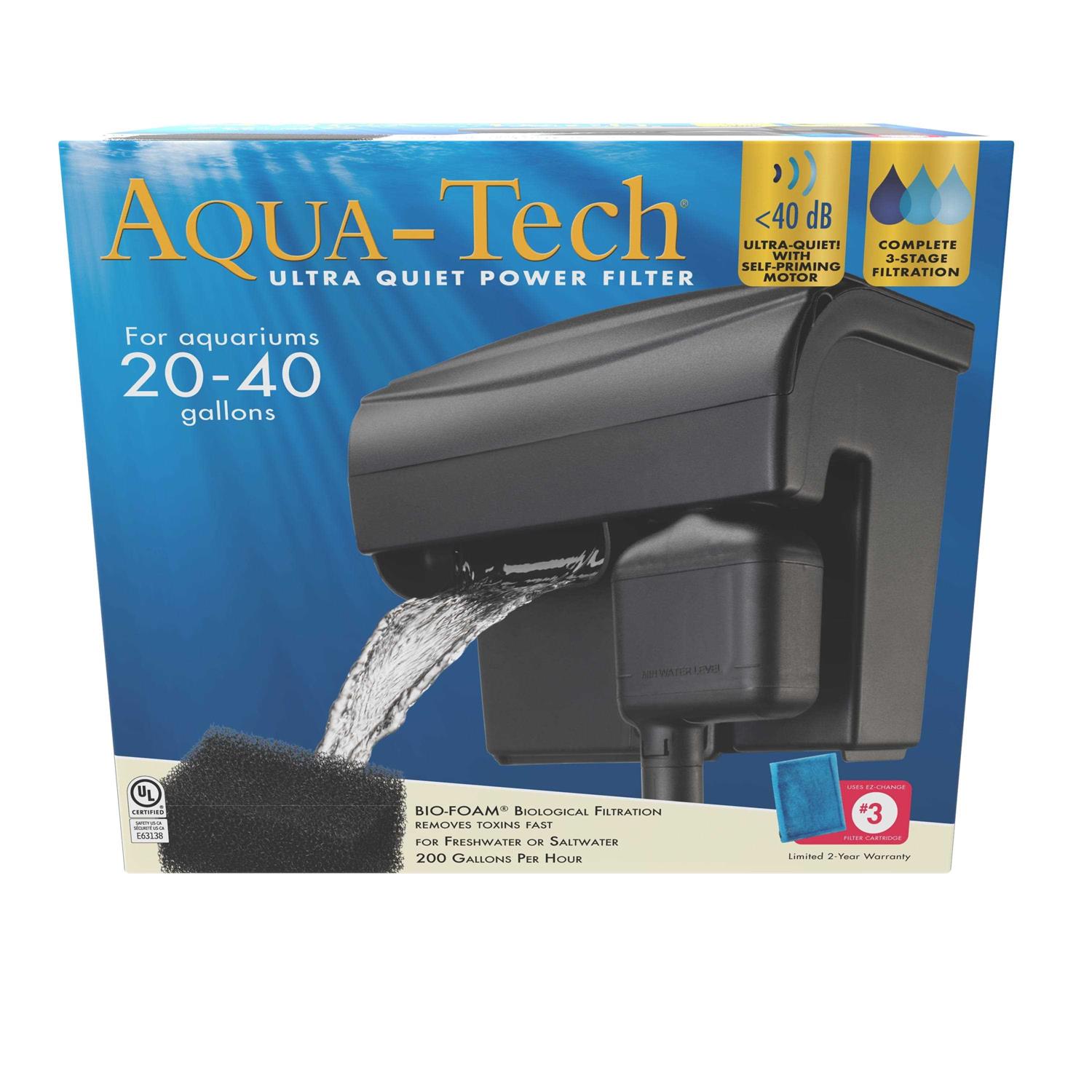 Aqua-tech Ultra Quiet Power Filter For Aquariums