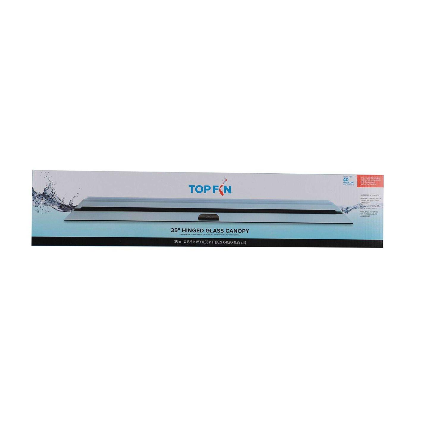 Alternative view of Top Fin Hinged Aquarium Tank Glass Top