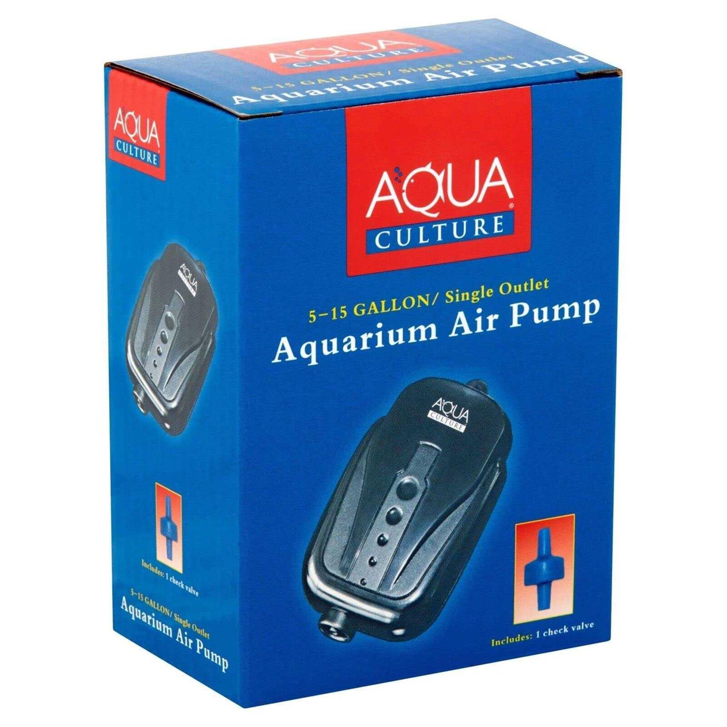 Alternative view of Aqua Culture 5-15 Gallon Single Outlet Aquarium Air Pump