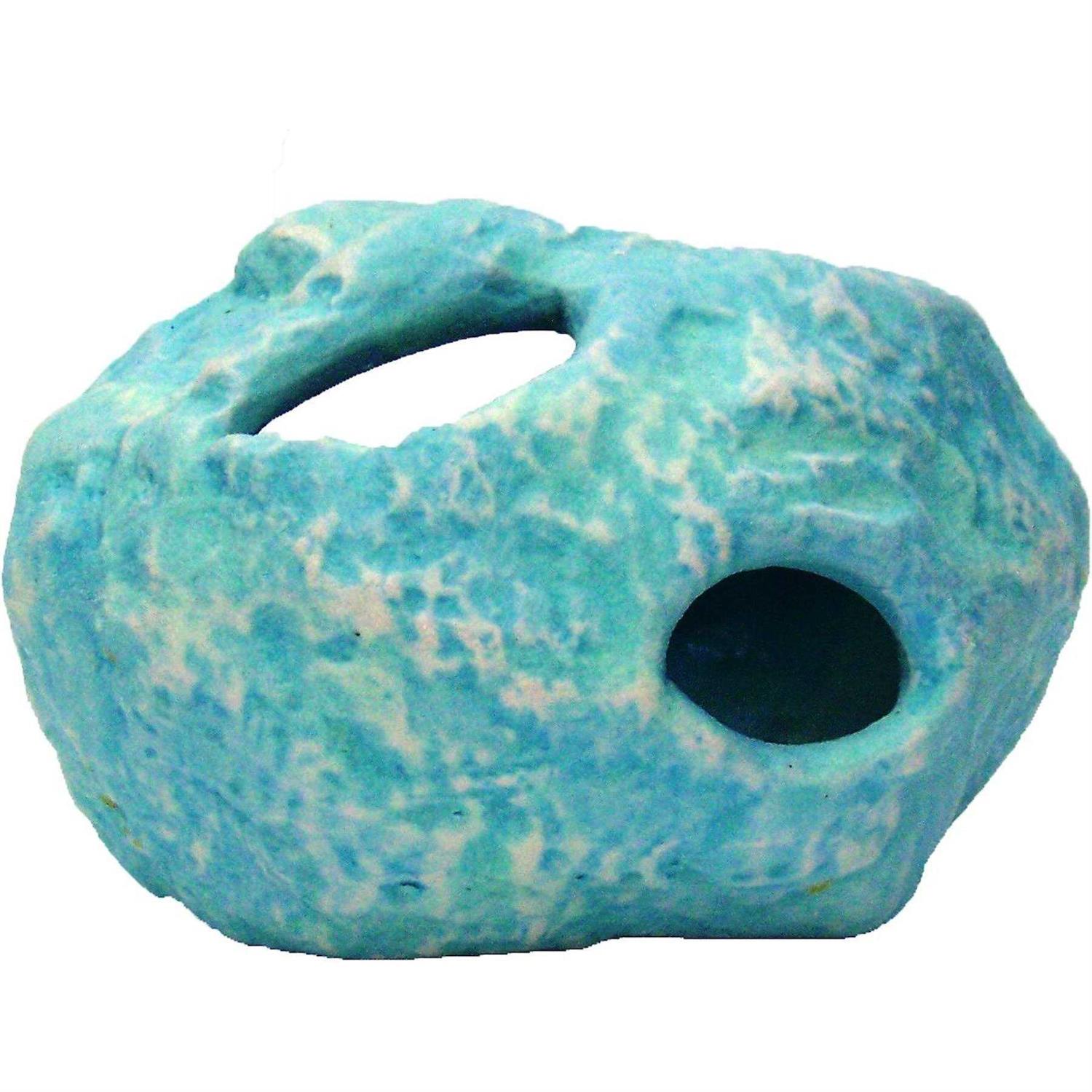 Alternative view of Underwater Galleries Aquarium Rock Cave -Moon Rock Glow-in-the-Dark Ceramic Cave