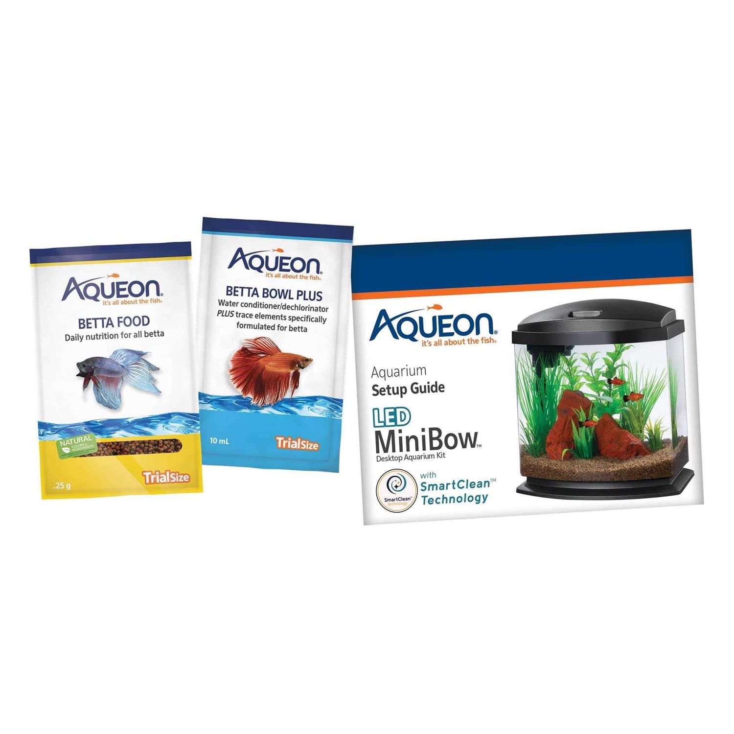 Alternative view of Aqueon LED BettaBow 2.5 SmartClean Aquarium Kit Black