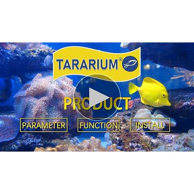 Alternative view of TARARIUM Aquarium Filter for 40-150 Gal. Tank Crystal 300gph Biochemical Filtration Powerful Pump Submersible Internal Fish Tank Filters Large Tank