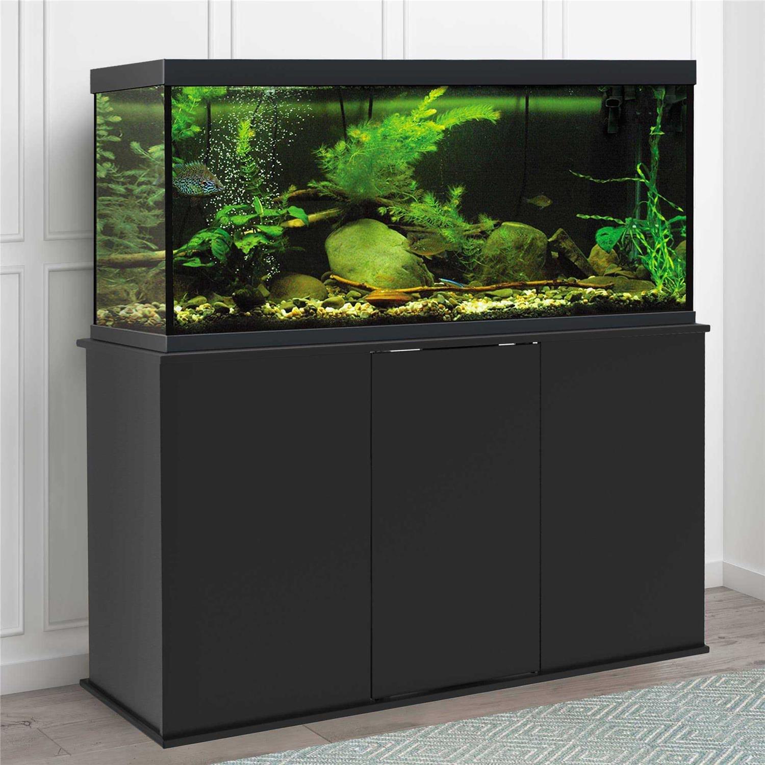 Alternative view of Aquatic Fundamentals 75/90 Gallon Wood Aquarium Stand