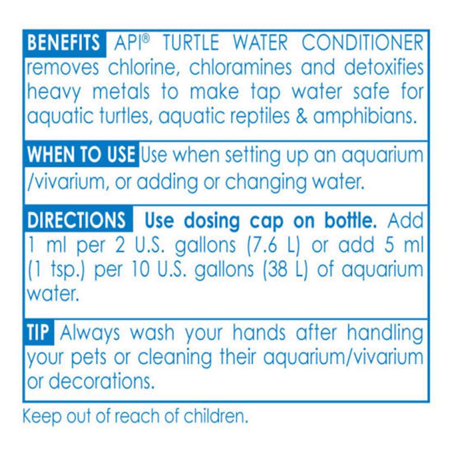 Alternative view of API Turtle Water Conditioner