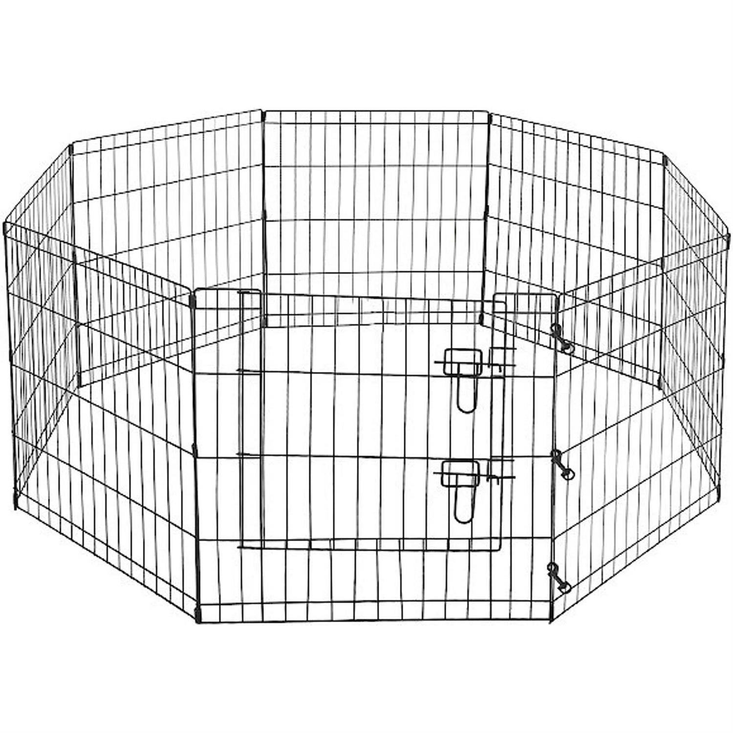 Pet Adobe Folding Metal Pet Playpen 8 Panel