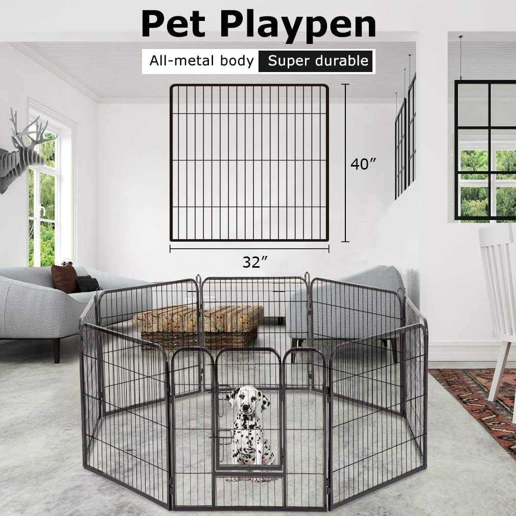 Alternative view of Bestpet Heavy Duty Pet Playpen Dog Exercise Pen Cat Fence