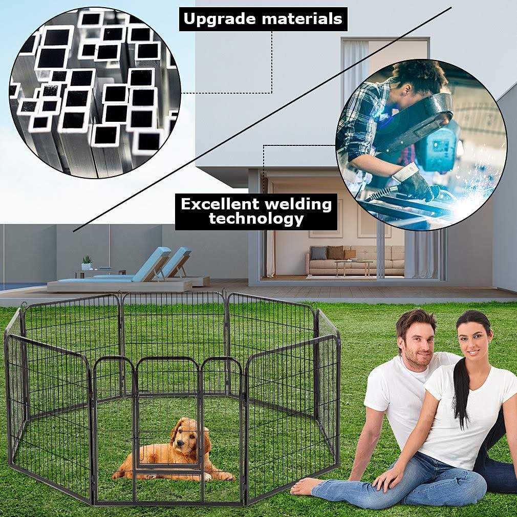 Alternative view of Bestpet Heavy Duty Pet Playpen Dog Exercise Pen Cat Fence