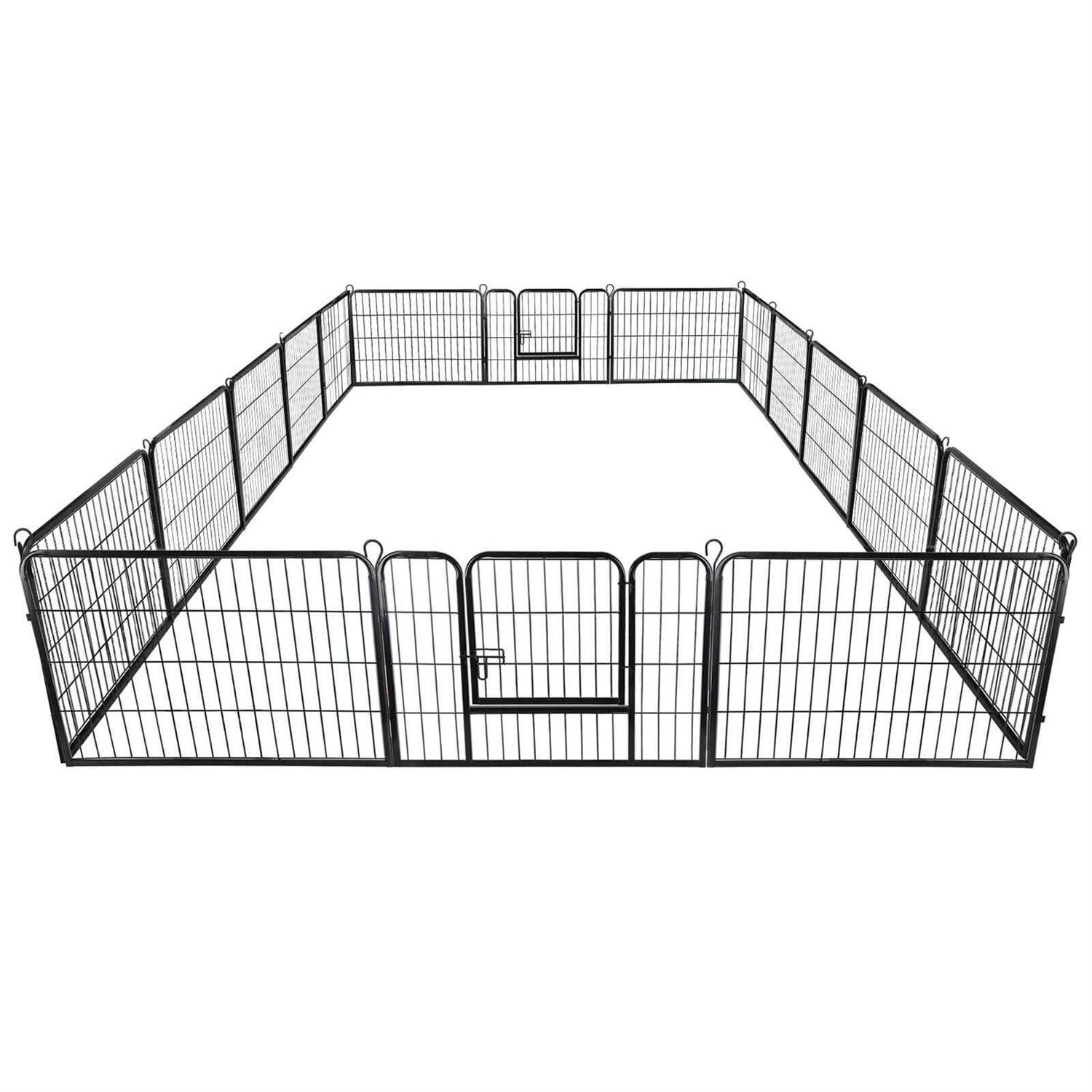 Zenstyle Foldable Detachable Multiple Shape Pet Playpen 16 Panel Dog Kennel Exercise