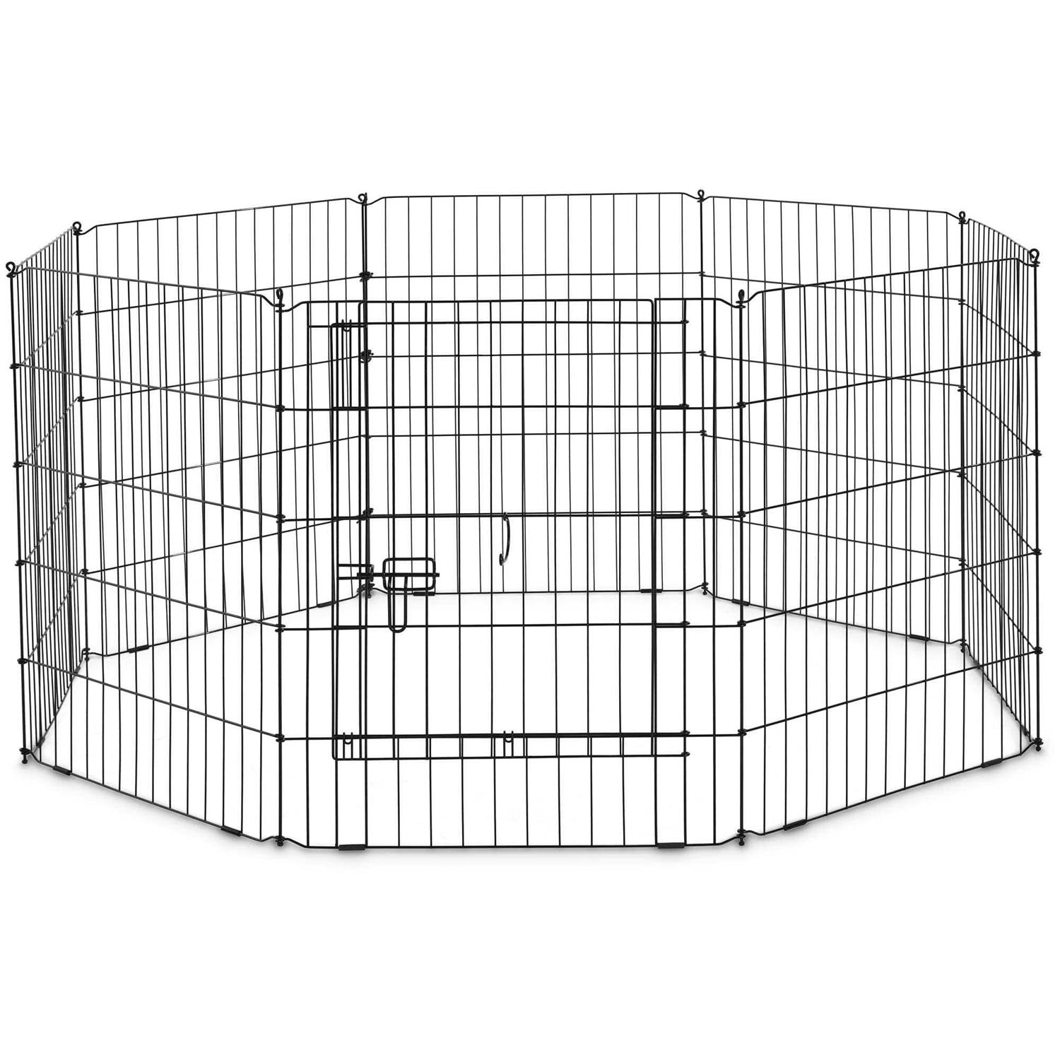 Alternative view of EveryYay Stretch Your Legs Adjustable Black Exercise Pen for Dogs