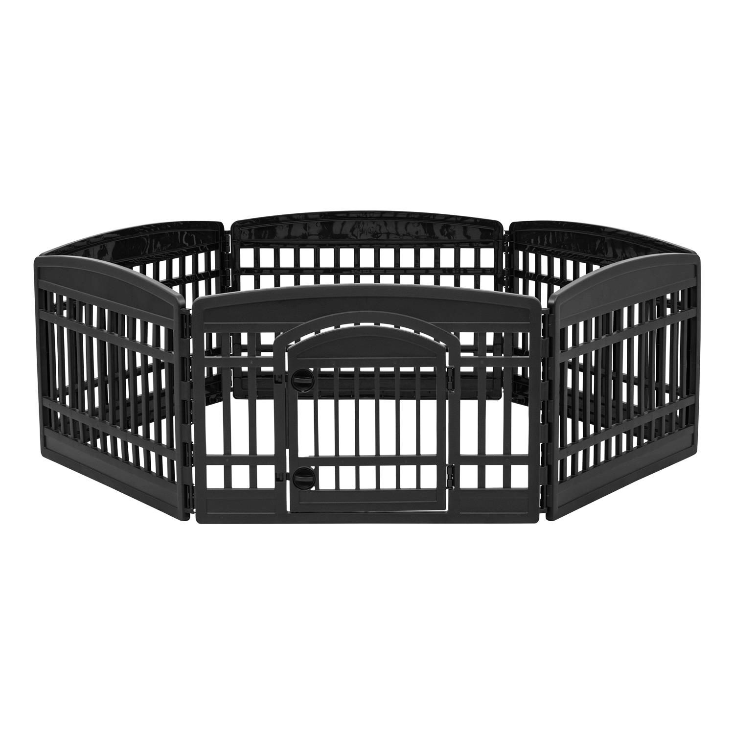 IRIS USA 6 Panel Exercise Pet Playpen with Door