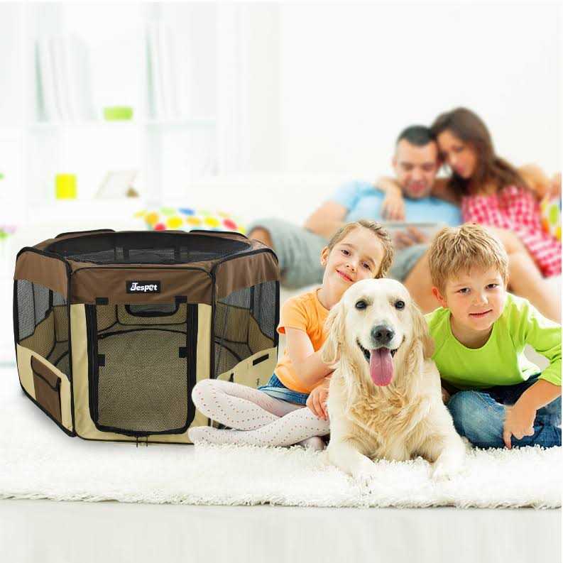 Alternative view of Jespet Portable Dog Exercise Pet Soft-Side Playpen