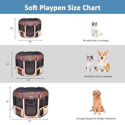 Alternative view of Jespet Portable Dog Exercise Pet Soft-Side Playpen