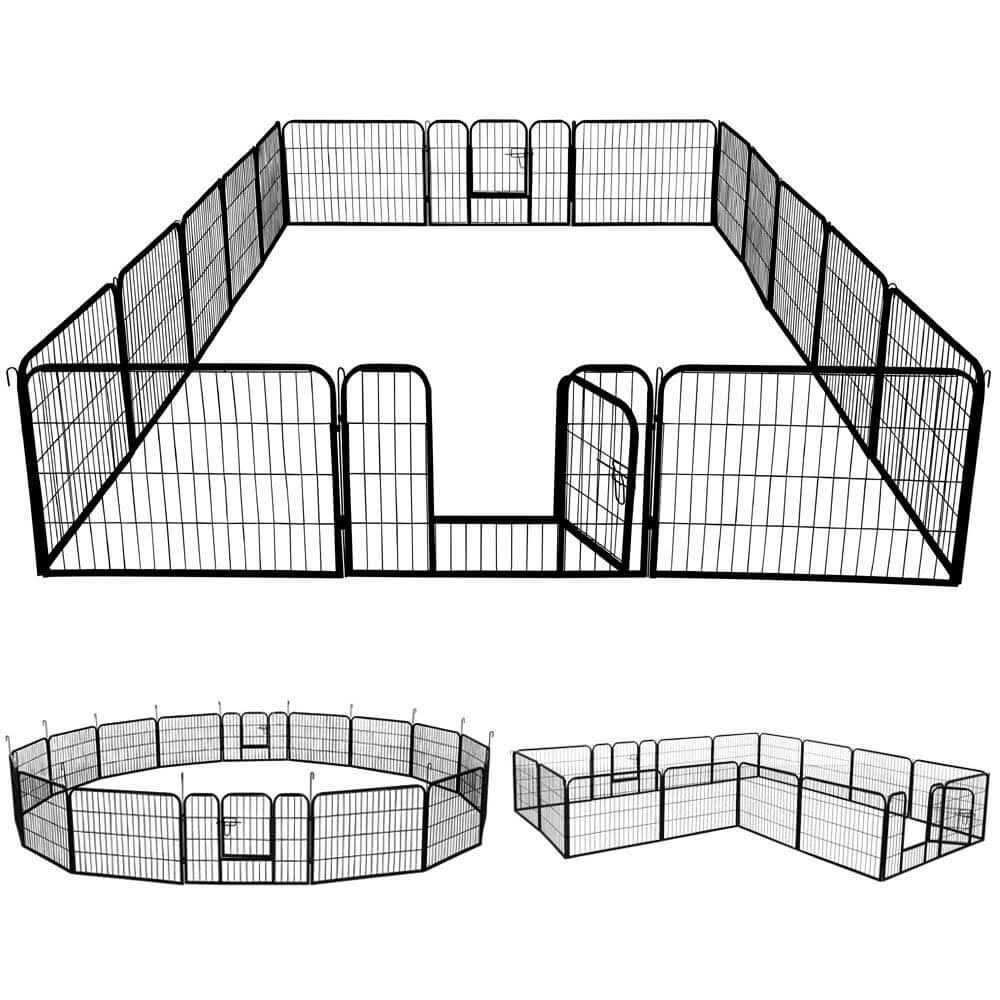 Yaheetech Panels Metal Dog Playpen