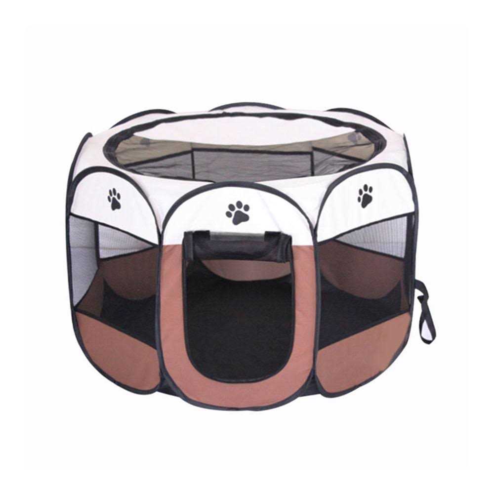 BODISEINT Portable Pet Playpen Dog Playpen Foldable Pet Exercise Pen Tents Dog Kennel House Playground for Puppy Dog Yorkie Cat Bunny Indoor