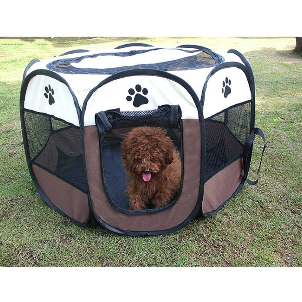Alternative view of BODISEINT Portable Pet Playpen Dog Playpen Foldable Pet Exercise Pen Tents Dog Kennel House Playground for Puppy Dog Yorkie Cat Bunny Indoor