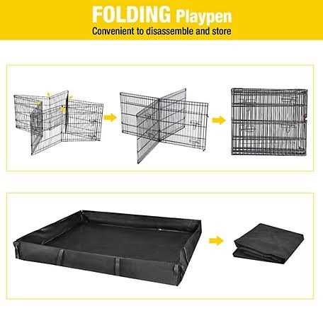 Alternative view of Aivituvin Portable Pet Playpenes Small Pet Playpen with Floor AIR71