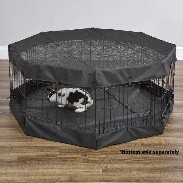 Alternative view of MidWest Homes for Pets Octagon Exercise Pen Fabric Mesh Top
