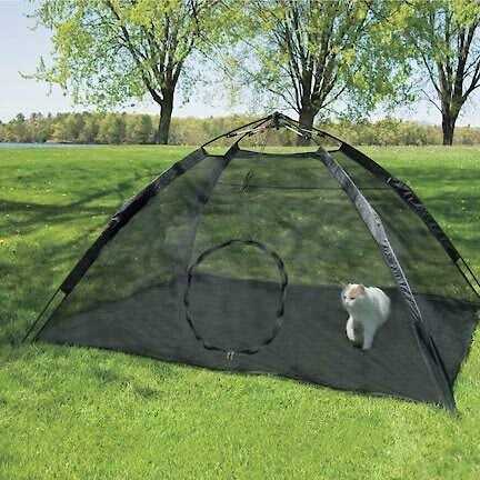 Alternative view of Abo Gear Outdoor Cat Tent Black Large 75 inchl x 64 inchw x 37 inchh