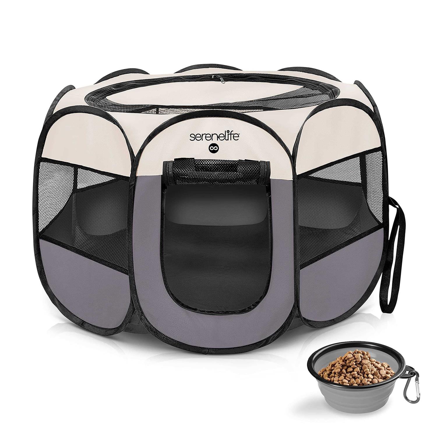 SereneLife Portable Foldable Pet Tent