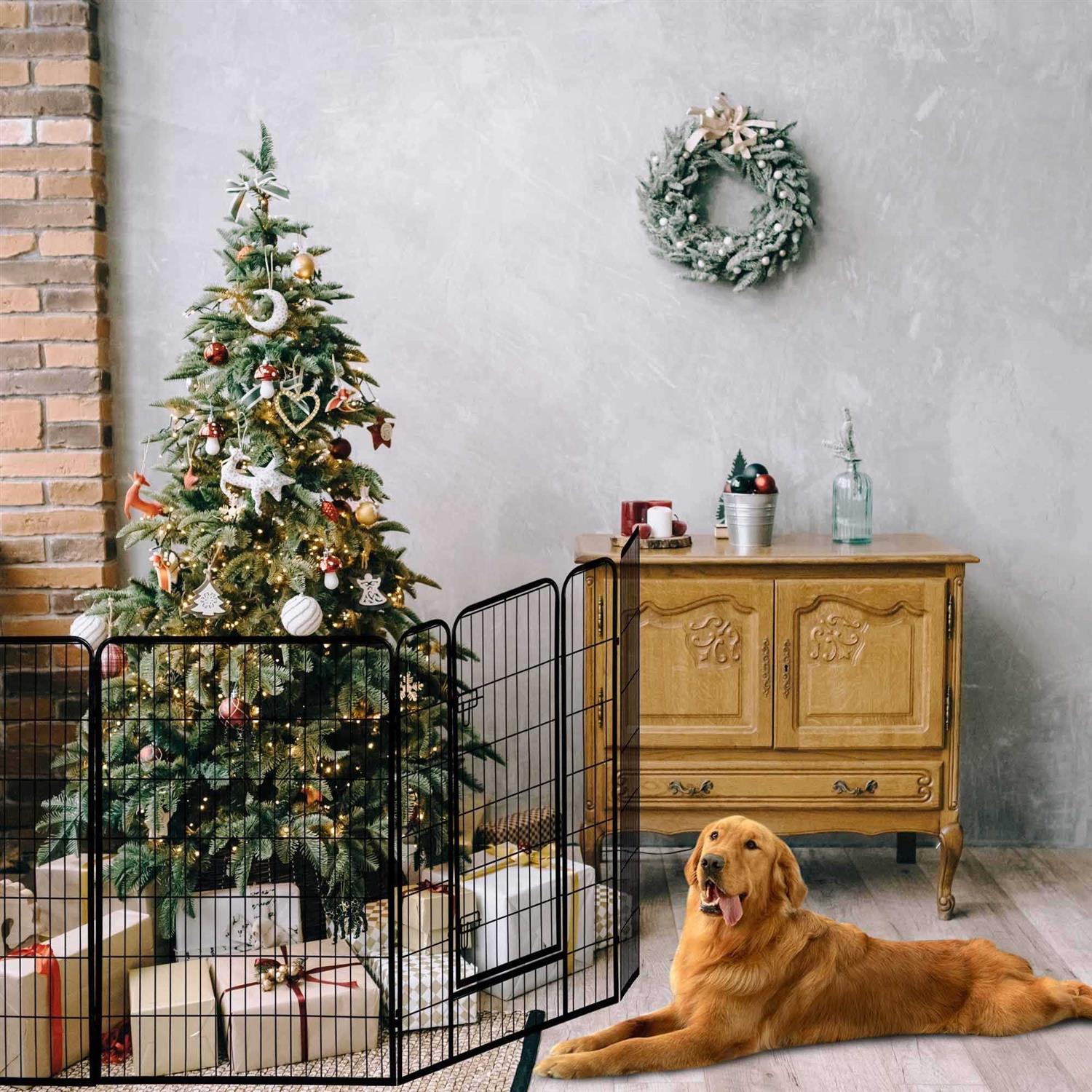 Alternative view of Yescom Pet Playpen Extra Large Dog Exercise Fence Panel Crate