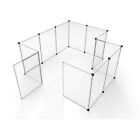 Tespo Pet Playpen, Portable Large Plastic Yard Fence Small Animals, Puppy Kennel Crate Fence Tent, 28 X 20 Inch, White, 12 Panels