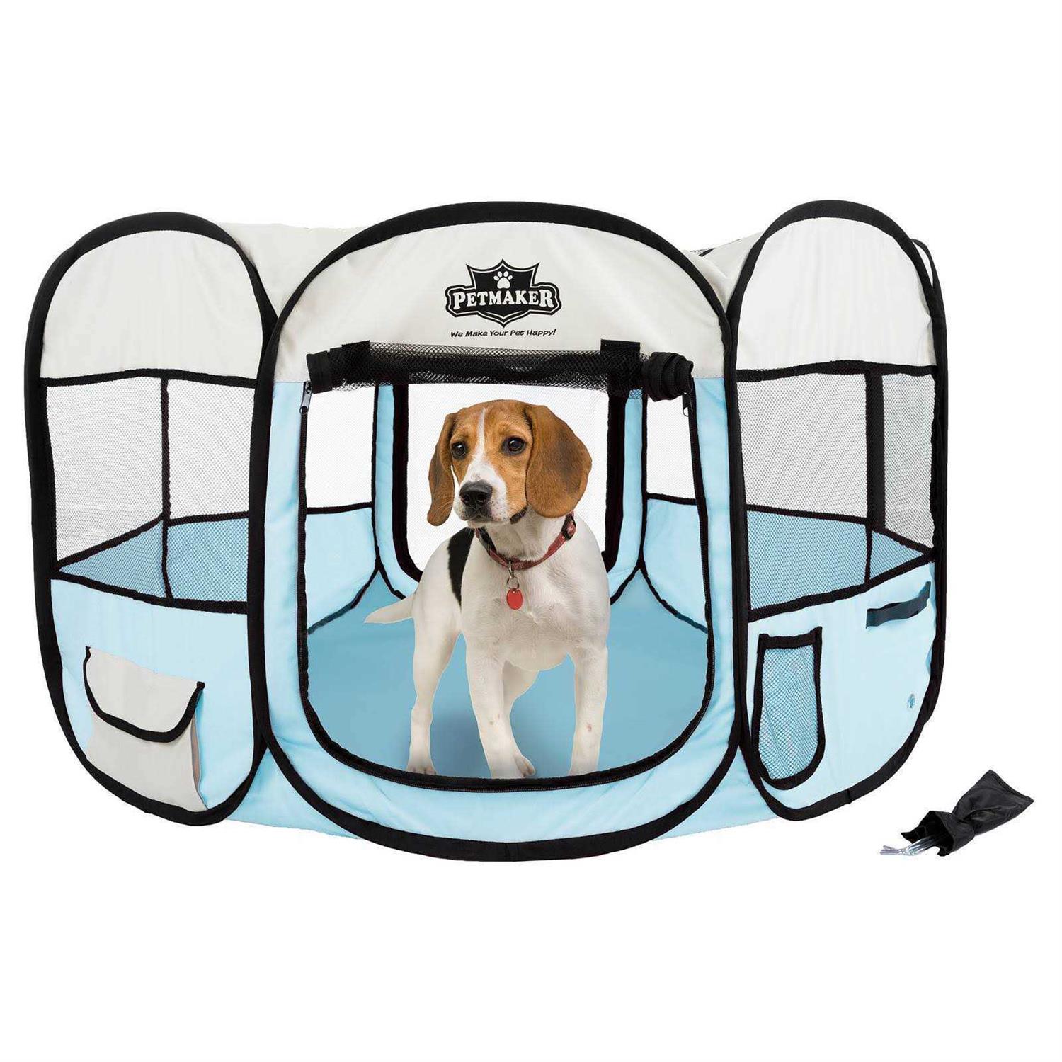 Petmaker Portable Pop-Up Pet Play Pen with Carrying Bag