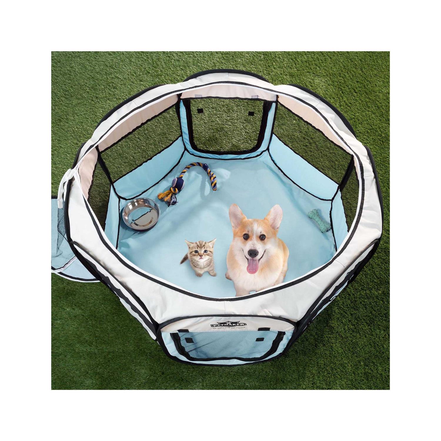 Alternative view of Petmaker Portable Pop-Up Pet Play Pen with Carrying Bag