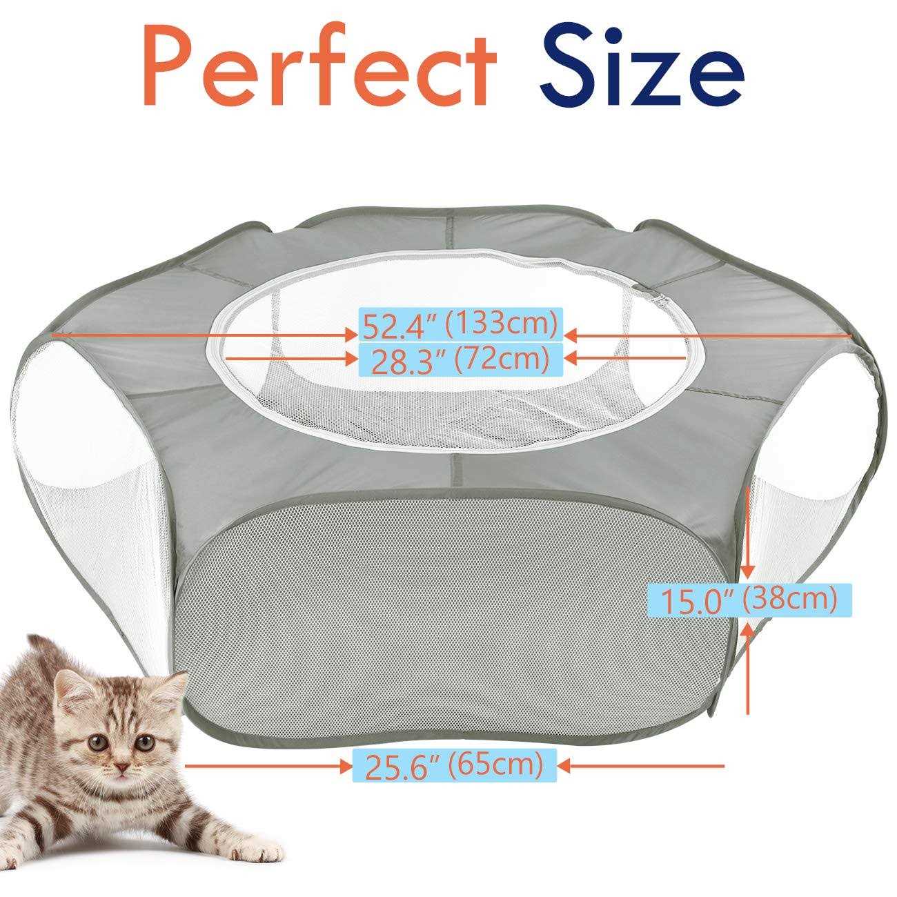 Alternative view of Pawaboo Small Animals Playpen Waterproof Small Pet Cage Tent with Zippered Cover