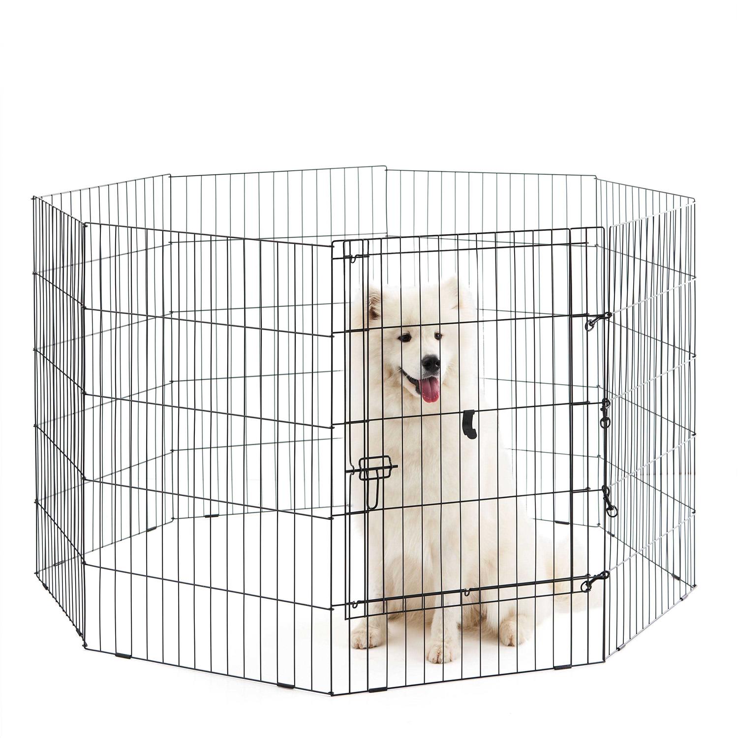 Vibrant Life 8-Panel Pet Exercise Play Pen with Door