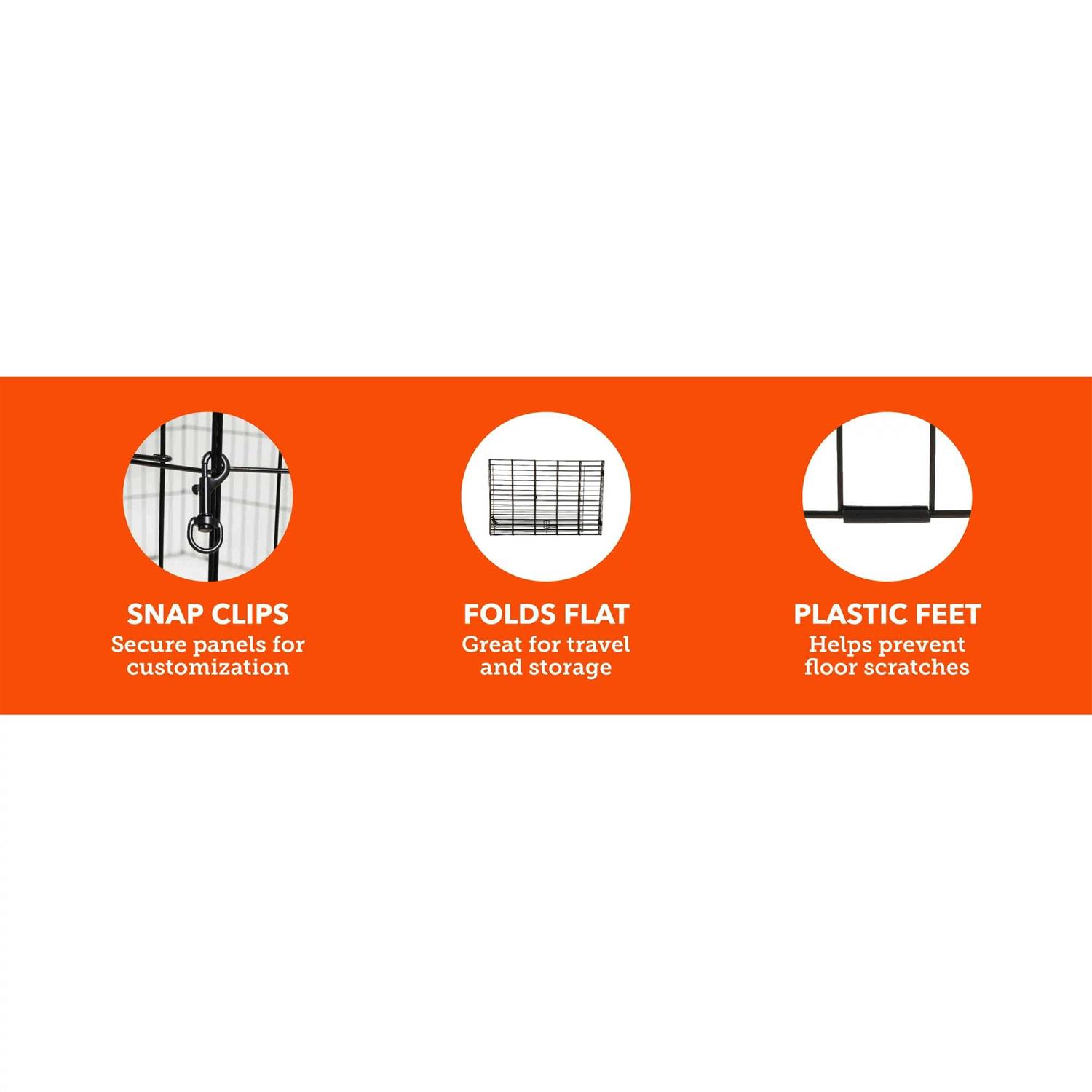 Alternative view of Vibrant Life 8-Panel Pet Exercise Play Pen with Door