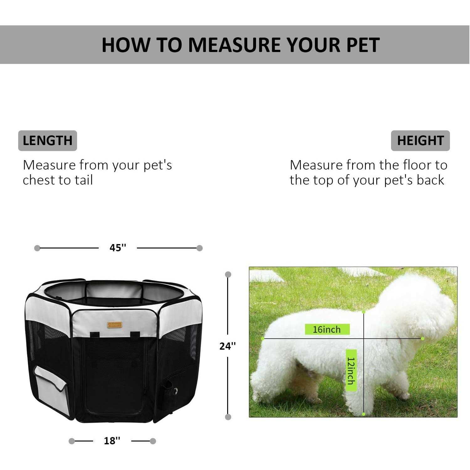 Alternative view of Akinerri Dog Playpen Portable Pet Play Pen for Cat Puppies Rabbits
