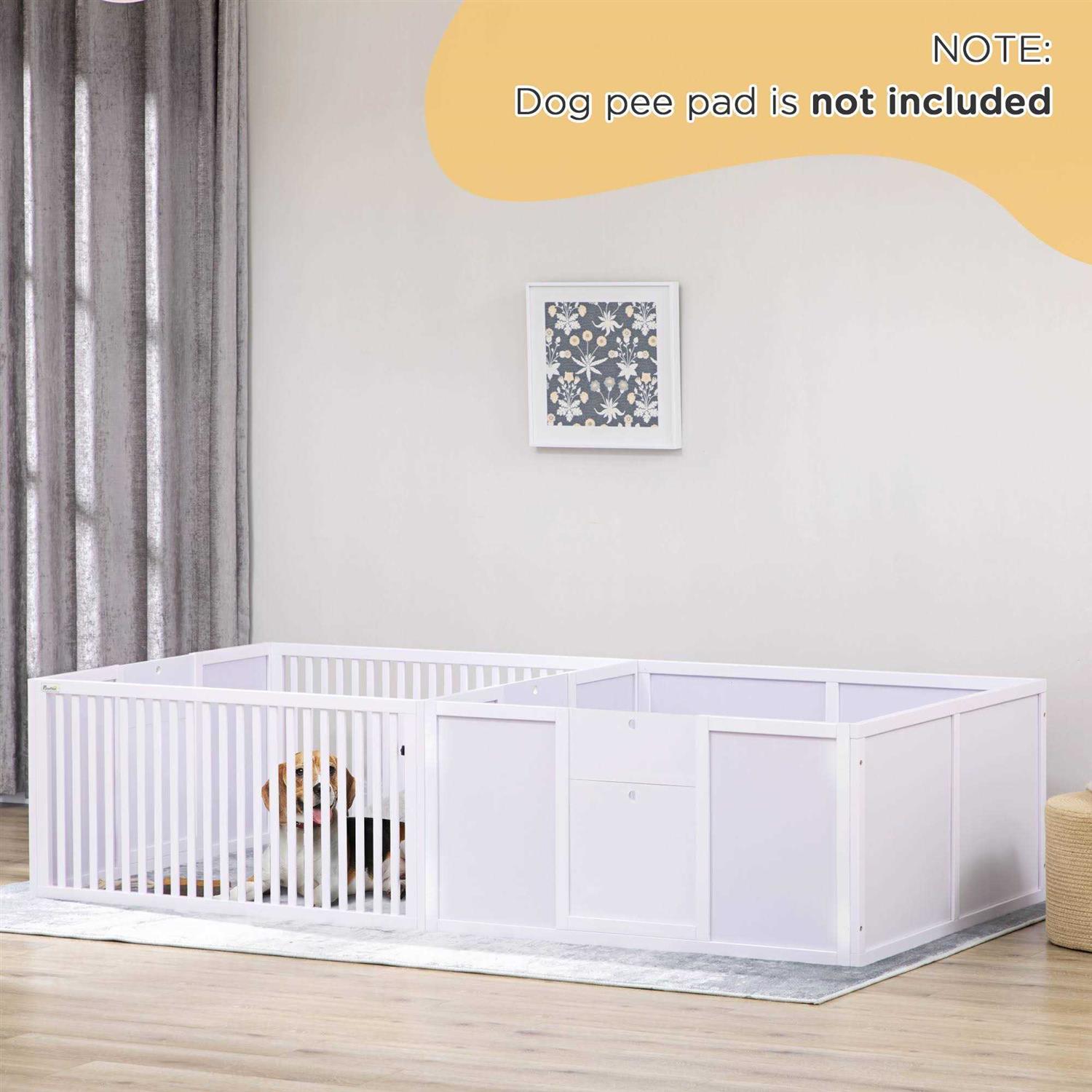 PawHut Whelping Box for Dogs Built for Mother's Comfort Dog Whelping Pen