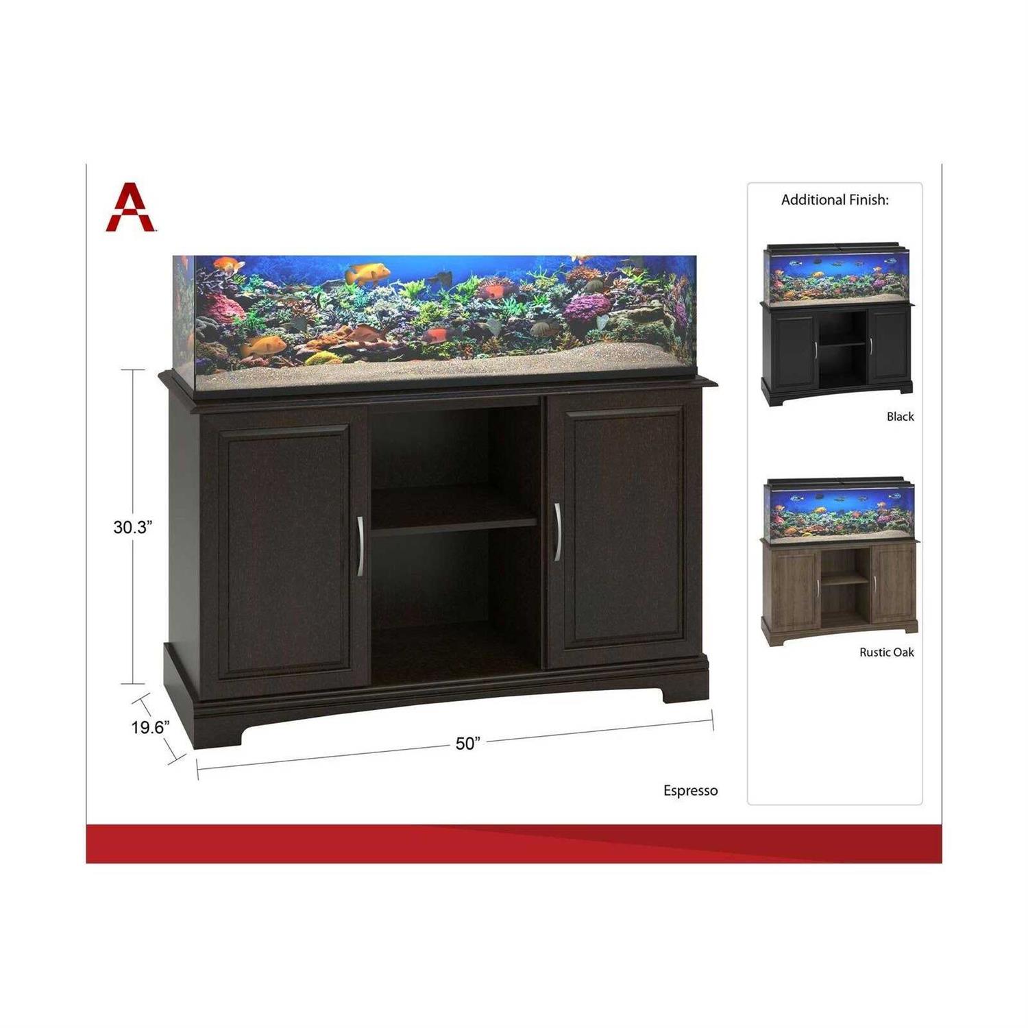 Alternative view of Ameriwood Home Alta Vista 50 75 Gallon Aquarium Stand